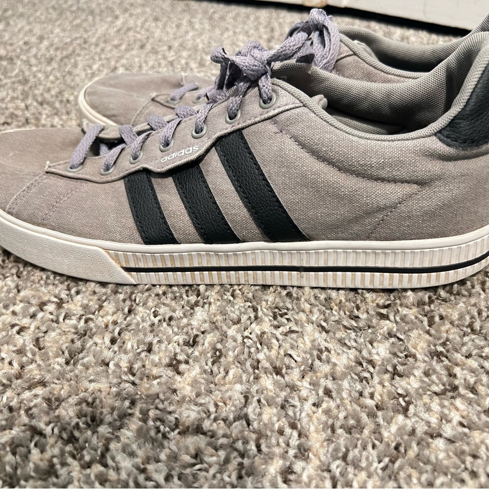 Adidas Canvas Sneakers in Gray and Black